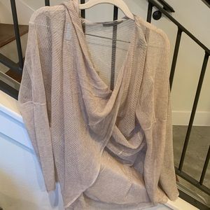 All Saints Sheer Twist Front Sweater Size Small